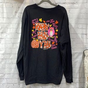 Simply Southern long sleeve tee Happy Fall Y’all 2x shirt